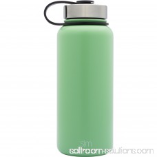 Simple Modern 32 oz Summit Water Bottle + Extra Lid - Vacuum Insulated Thermos Metal Travel Mug 18/8 Stainless Steel Flask - Green Hydro Travel Mug - Mint 567919857